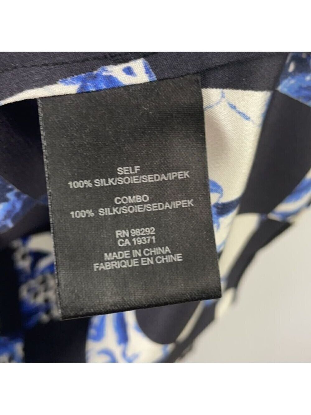 ** tibi Rococo Checkered Silk Racerback Camisole US 0 - Picture 7 of 7